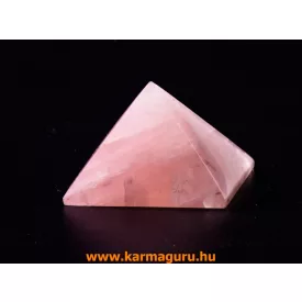 Rózsakvarc energetizáló piramis - 5,5 cm