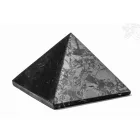 Shungit energetizáló piramis, nagy, 6x6 cm