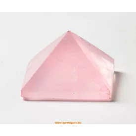 Rózsakvarc energetizáló piramis - 4-4,5 cm