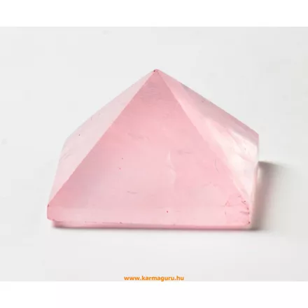 Rózsakvarc energetizáló piramis - 4-4,5 cm