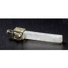 Szelenit kristály medál, jin-jang