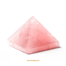 Rózsakvarc energetizáló piramis - 5 cm