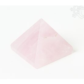 Rózsakvarc energetizáló piramis - 2,5 cm