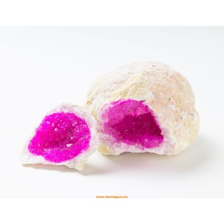 Pink kvarc geóda - 8 cm
