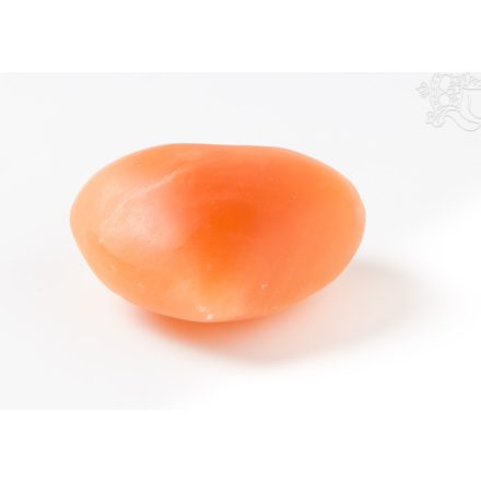 Szelenit narancssárga kristály szív - 6 cm