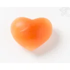 Szelenit narancssárga kristály szív - 6 cm