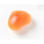 Szelenit narancssárga kristály szív - 6 cm