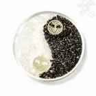 Orgonit Yin-Yang, fekete turmalin - szelenit