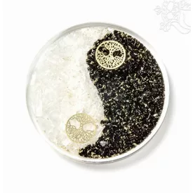 Orgonit Yin-Yang, fekete turmalin - szelenit