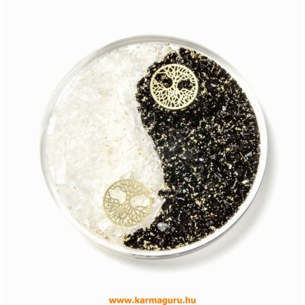 Orgonit Yin-Yang, fekete turmalin - szelenit