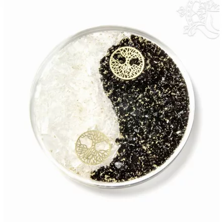 Orgonit Yin-Yang, fekete turmalin - szelenit