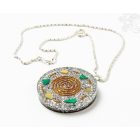 Orgonit kristály nyaklánc, malachit-citrin