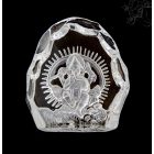 Ganesha üveg szobor, asztali dísz
