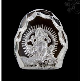 Ganesha üveg szobor, asztali dísz