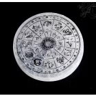 Szelenit kristály korong - tibeti kalendárium