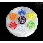 Szelenit kristály korong - 7 csakra