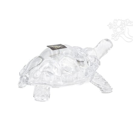 Üveg teknős szobor - 11,5 cm