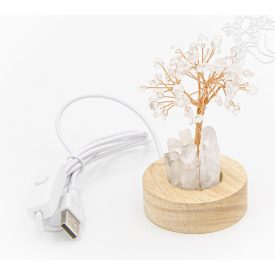 Hegyikristály ásványfa világítással – 11,5 cm