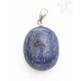 Lápisz lazuli csepp alakú kristály medál