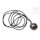 Shungit gyöngy medál, zsinórral – 2 cm