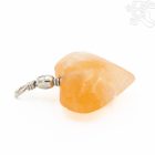 Szelenit szív alakú kristály medál