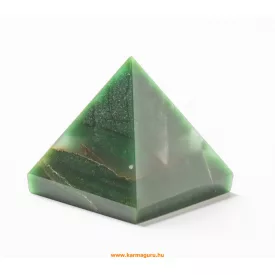 Zöld jáde energetizáló piramis - 6 cm