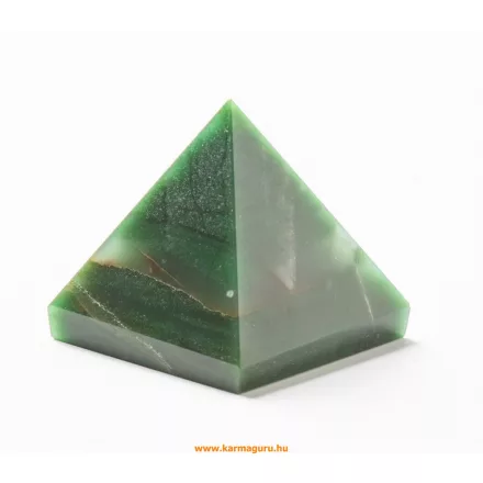Zöld jáde energetizáló piramis - 6 cm