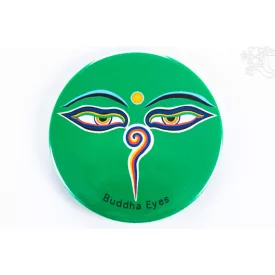 Buddha szemes vastag mágnes, zöld