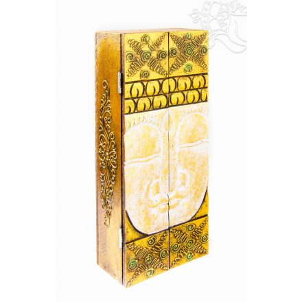 Kulcstartó szekrény - Buddha arccal- arany
