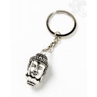 Fém Buddha fej kulcstartó