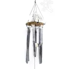 Bambusz szélcsengő, szürke - 70 cm