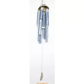Bambusz szélcsengő, kék - 70 cm