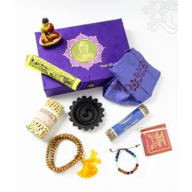 Buddhista meditáló utazó szett