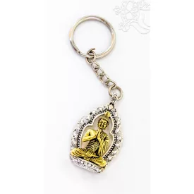 Fém Buddha kulcstartó