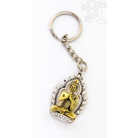 Fém Buddha kulcstartó
