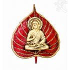 Tanító Buddha Bódhi levélen fém fali függő