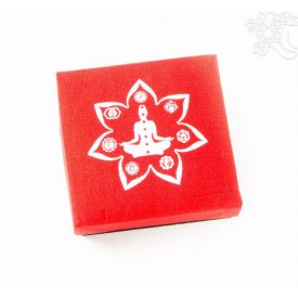 Szövet borítású ékszertartó doboz - 7 csakra