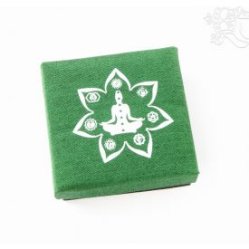 Szövet borítású ékszertartó doboz - 7 csakra