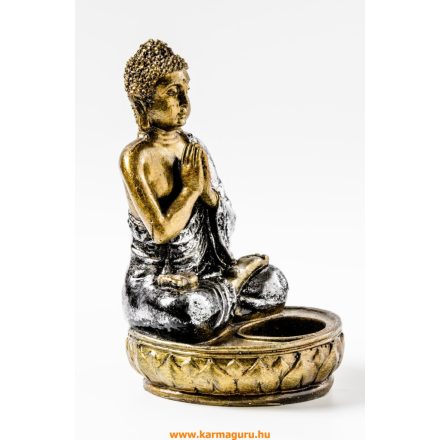 Imádkozó Buddha mécsestartó