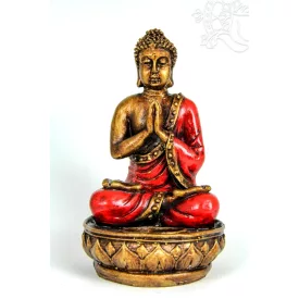 Imádkozó Buddha mécsestartó