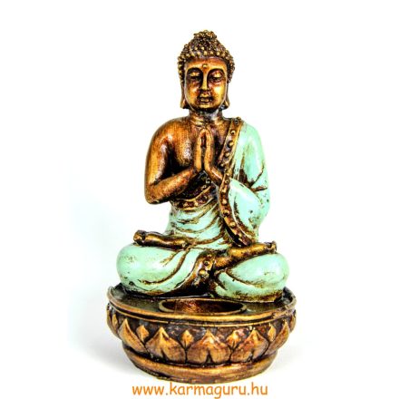 Imádkozó Buddha mécsestartó