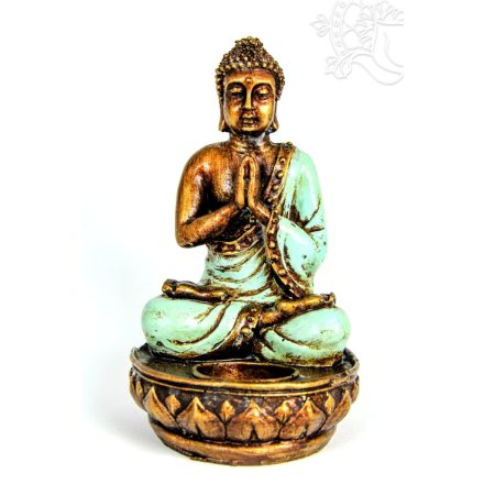Imádkozó Buddha mécsestartó