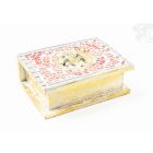 Mozaikos fa doboz Om mintával - kicsi - vörös