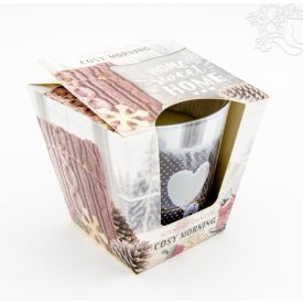 Dísz poharas illatgyertya - hangulatos reggel