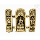 Buddha nyitható oltár réz matt sárga
