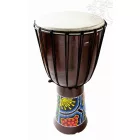 Mintás, fa djembe dob - 50 cm