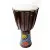 Mintás, fa djembe dob - 50 cm