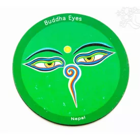 Buddha szem vékony mágnes, zöld