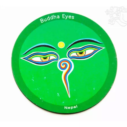 Buddha szem vékony mágnes, zöld