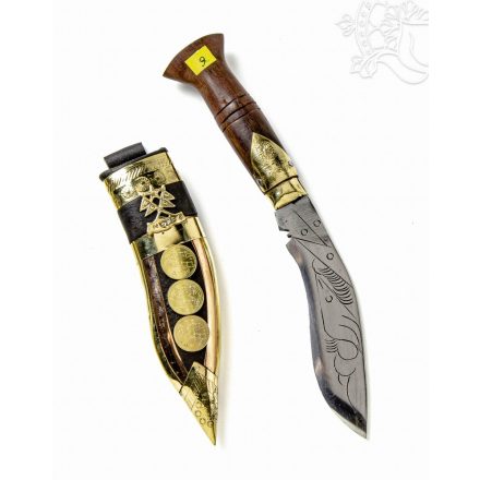 Tradicionális díszes nepáli khukuri kés - 25 cm